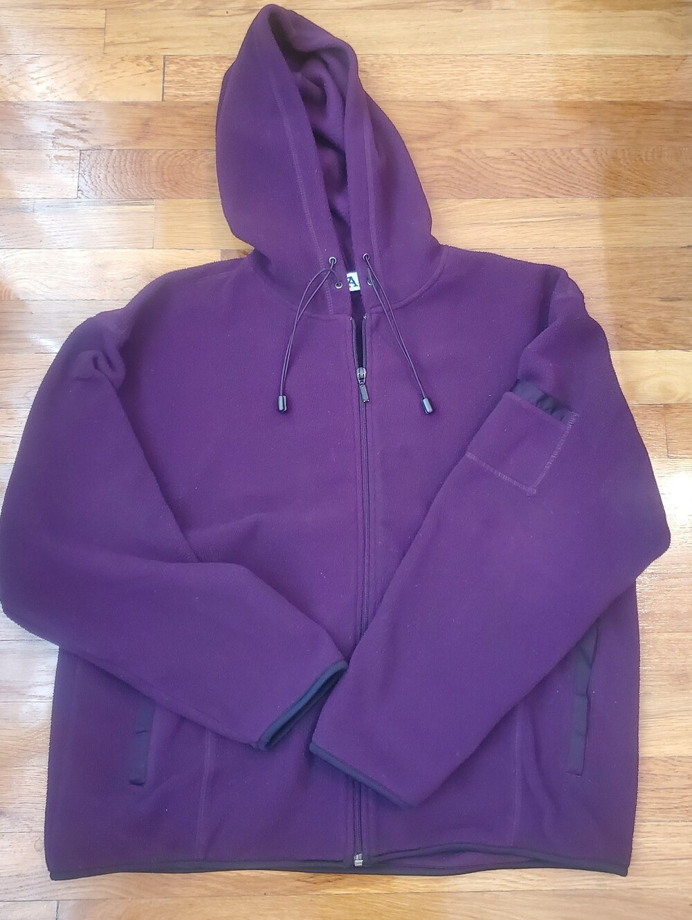 Kids Purple Hooded Zip Jacket